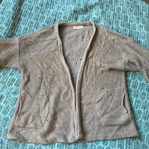 Wol Hide brown cotton sweater